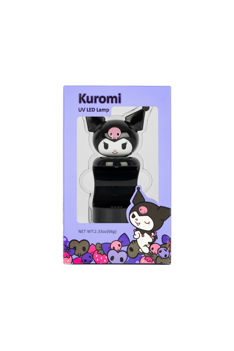 3H x Kuromi Rechargeable UV LED Nail Lamp, Main, color, Black
