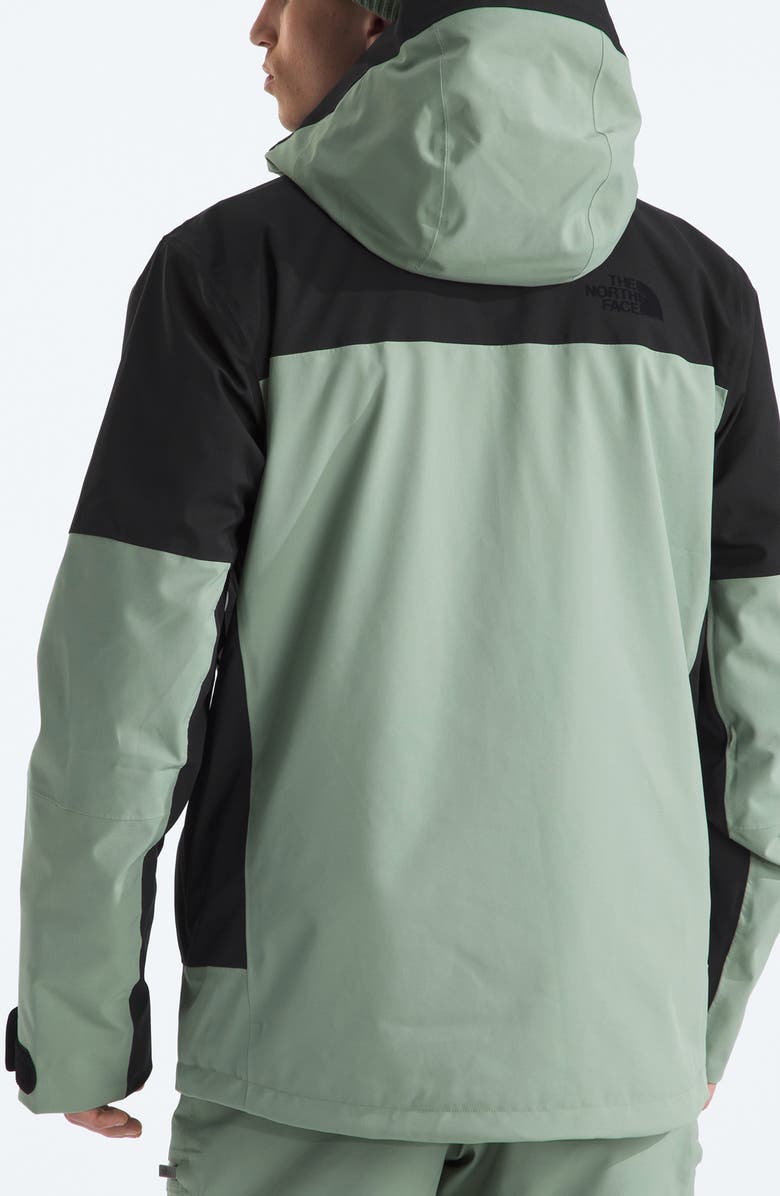 The North Face Chakal Waterproof Hooded Jacket, Alternate, color, Slate Moss/ Tnf Black