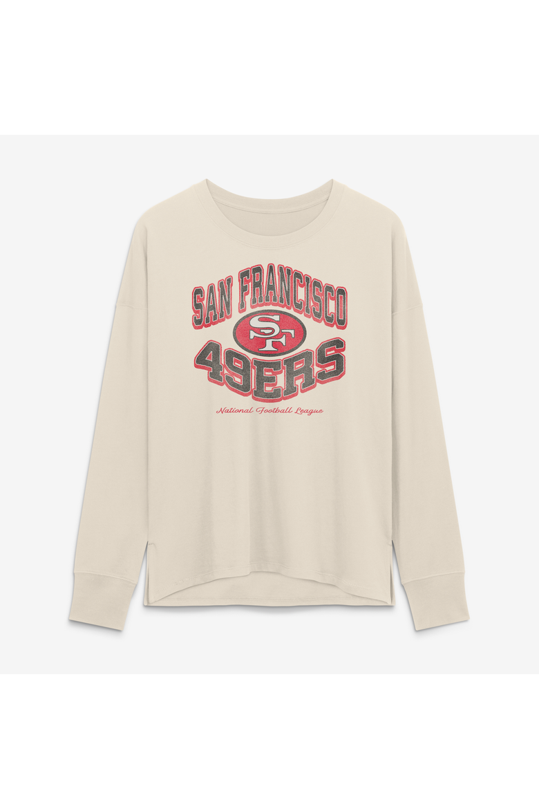 Women's Fanatics Cream San Francisco 49ers Heritage Legacy Long Sleeve T-Shirt, Main, color, Cream