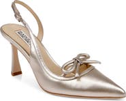 Badgley Mischka Bridal Georgie Slingback Half d'Orsay Pointed Toe Pump