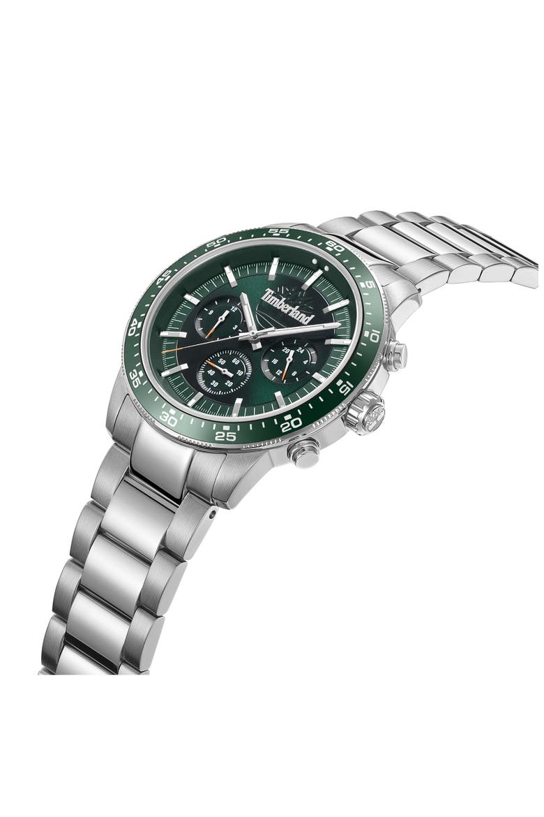 Parkman Multifunction Chronograph Bracelet Watch, 44mm, Alternate, color, SILVER