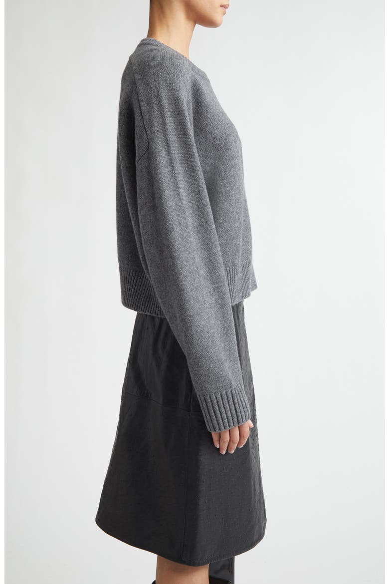 Bruzzi Oversize Wool & Cashmere Sweater, Alternate, color, ANTHRACITE MELANGE