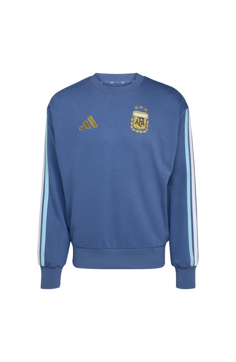 adidas Men's adidas  Blue Argentina National Team FIFA x World Cup Alphaskin Crewneck Sweatshirt, Alternate, color, Blue