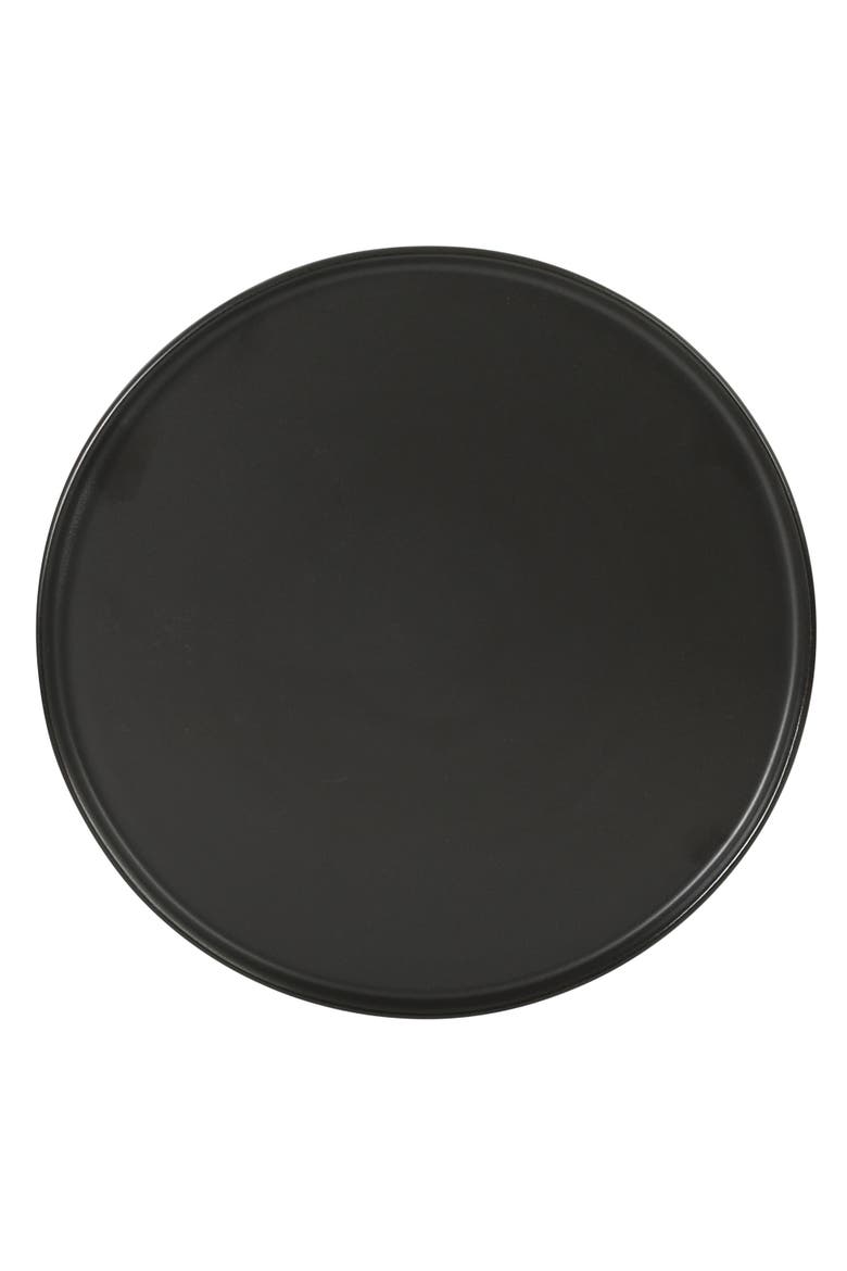 Bayou Moon 16-Piece Matte Reactive Glaze Stoneware Dinnerware Set, Alternate, color, Matte Black