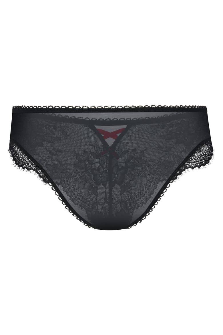 Milena Cheeky Panties, Alternate, color, Black