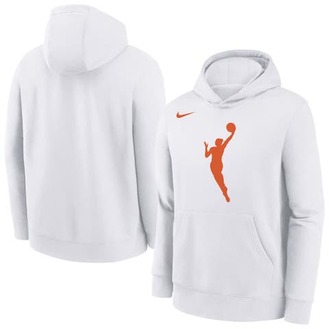 Youth Nike White WNBA Logo Essential Team Pullover Hoodie