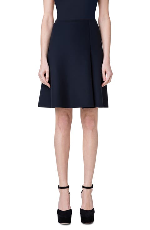 Techno Neoprene A-Line Skirt