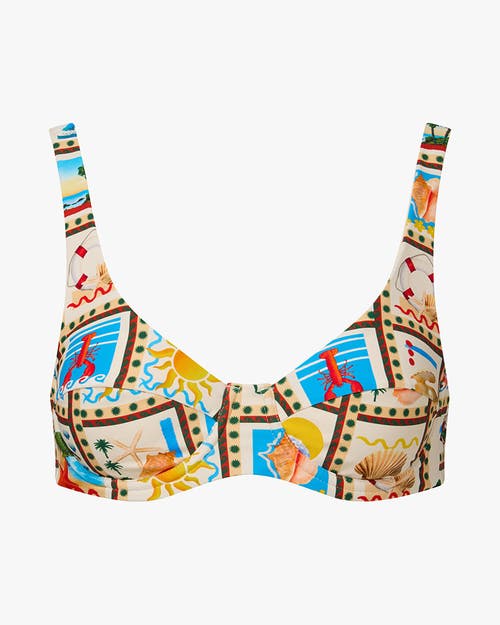 Weworewhat Scoop Underwire Top In Off White Mlti