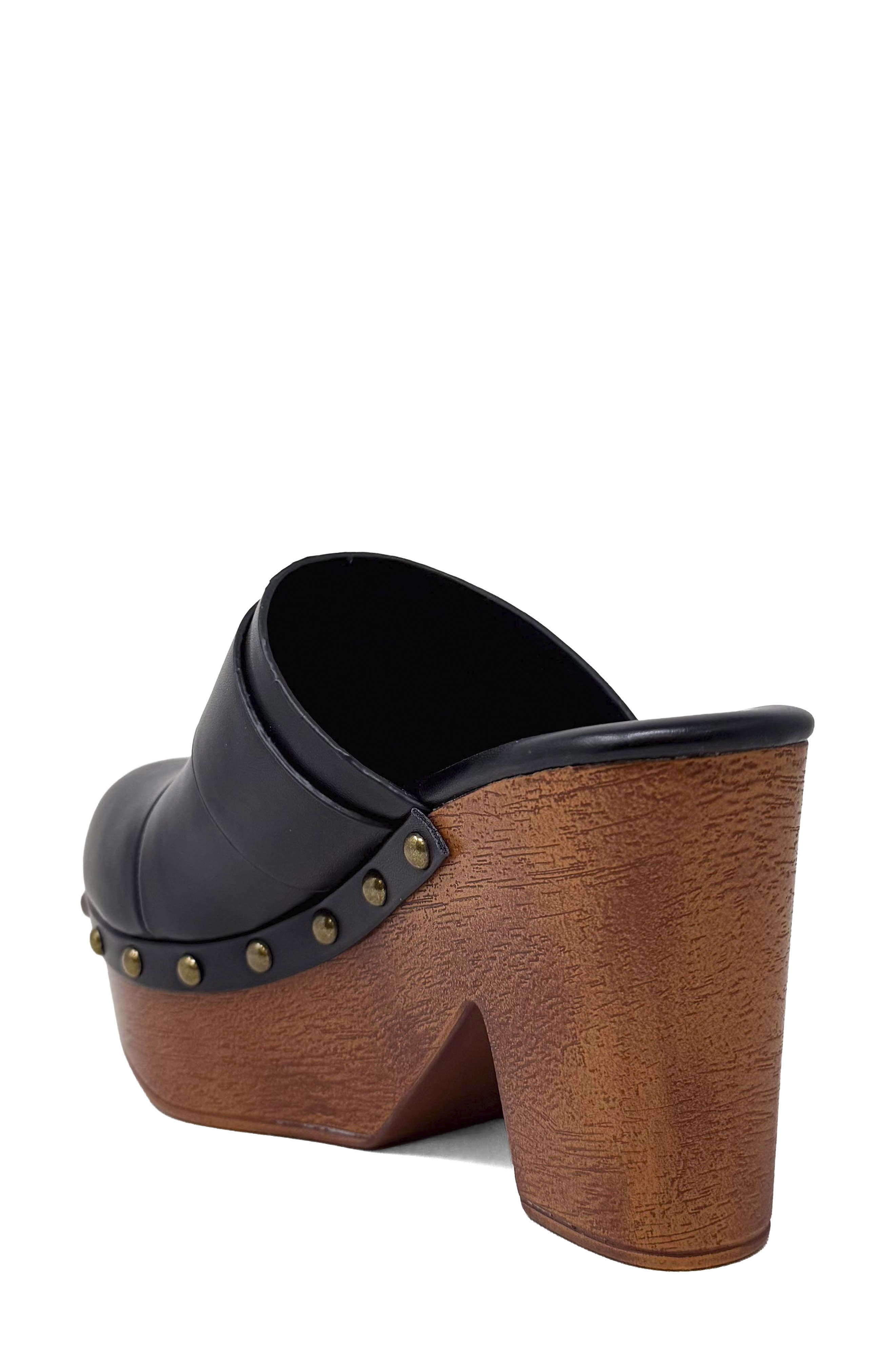 SHUSHOP Lucy Platform Clog, Alternate, color, Black