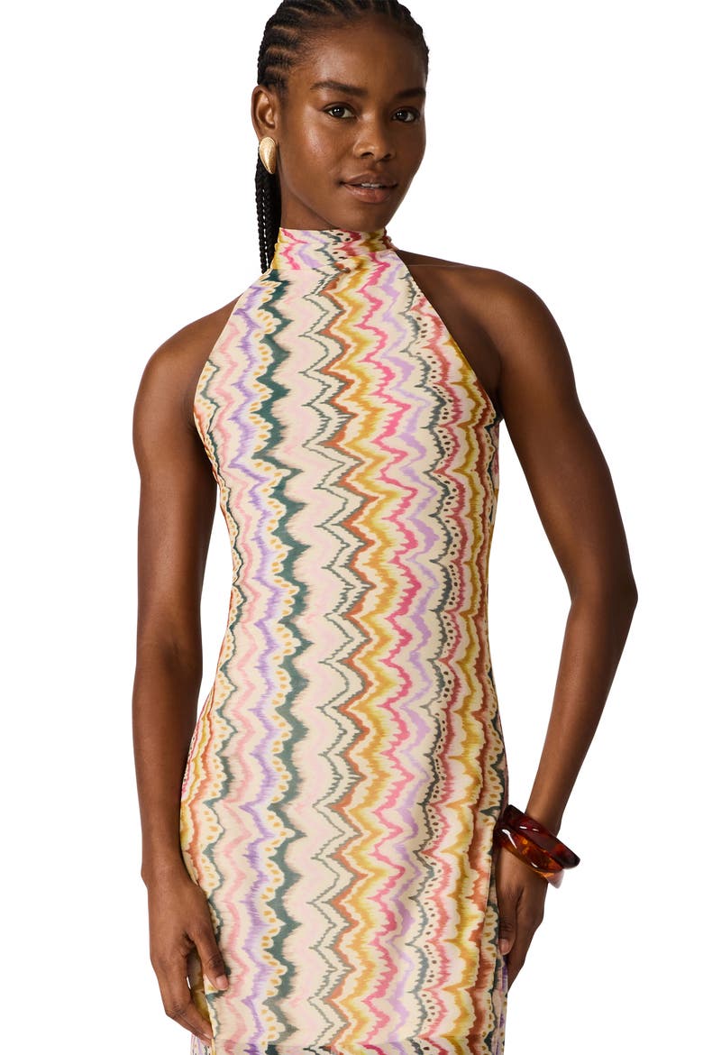 Layra Print Sleeveless Maxi Dress, Alternate, color, RAINBOW VISION