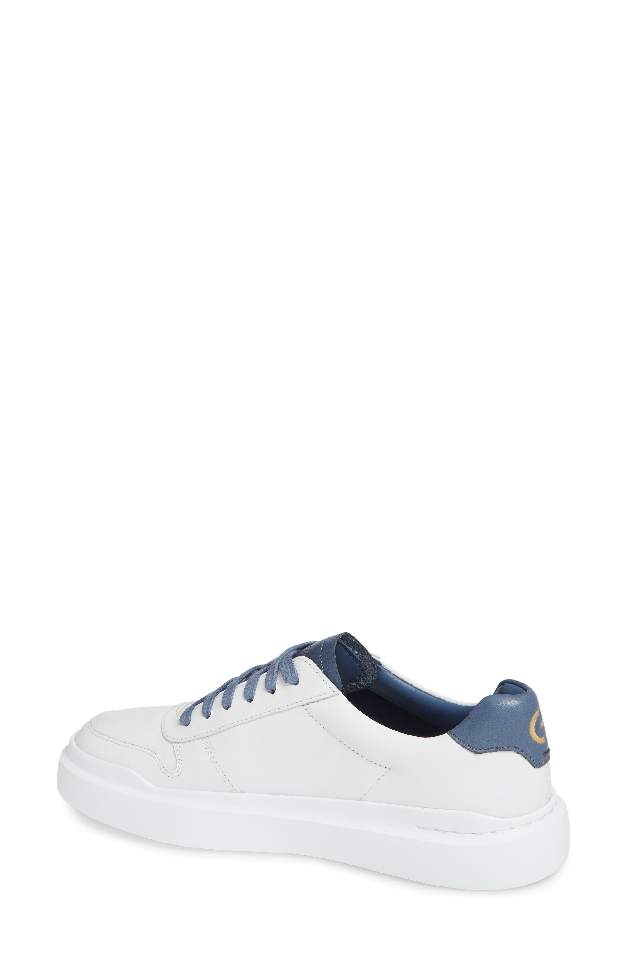 GrandPro Rally Sneaker, Alternate, color, OPTIC WHITE/ BLUE LEATHER