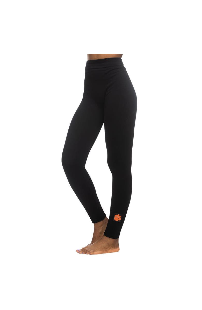 ZOOZATZ Women's ZooZatz Black Clemson Tigers Fleece Leggings, Main, color, Black