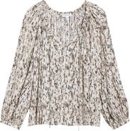 Nordstrom Gathered Tie Neck Top