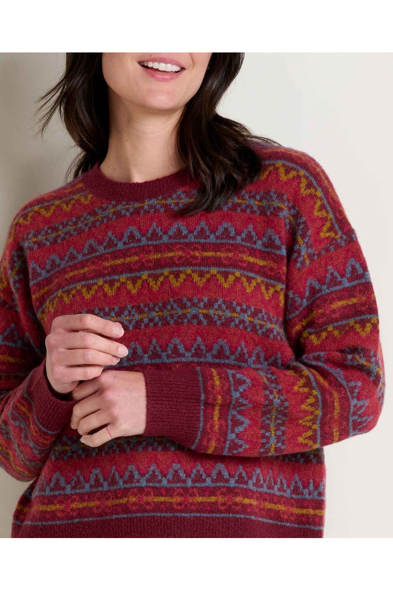 Women's Wasatch Crew Sweater, Alternate, color, Sundown
