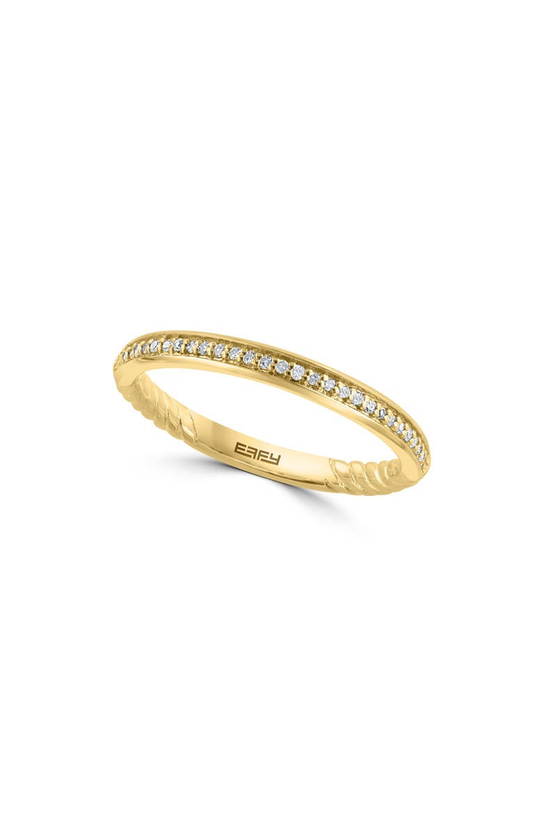 Diamond Goldtone Plate Band Ring, Main, color, GOLD