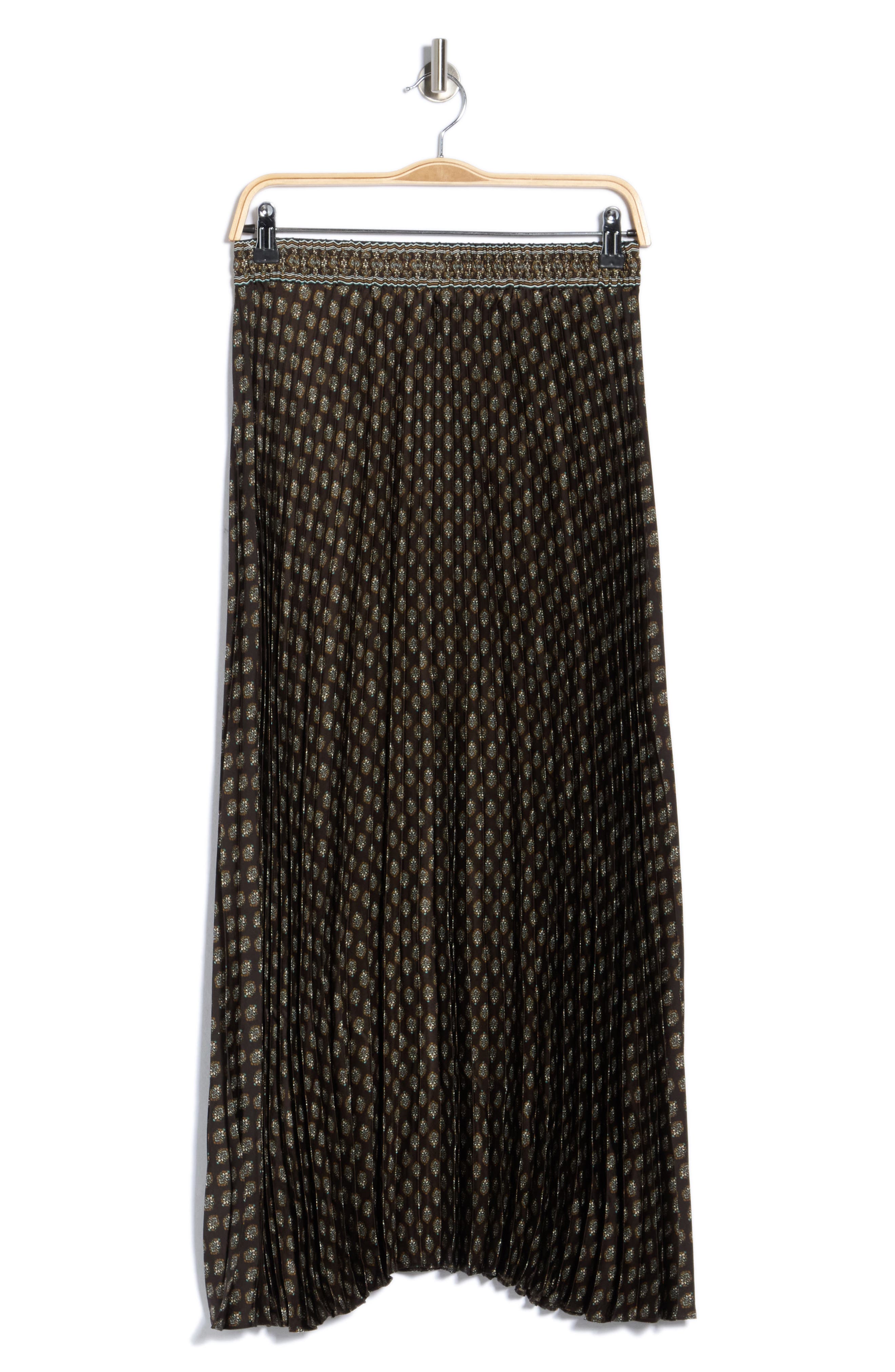 Pleated Maxi Skirt
