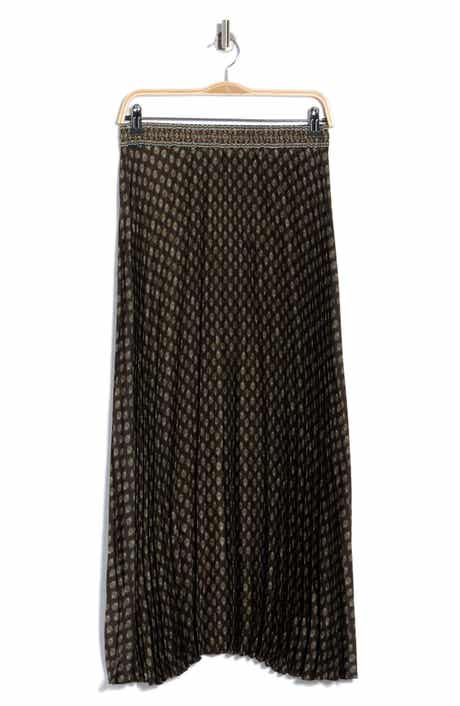 Pleated Maxi Skirt