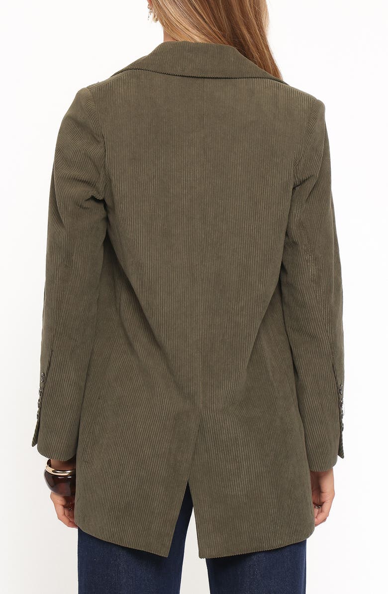 Petal & Pup Madi Double Breasted Corduroy Blazer, Alternate, color, Olive