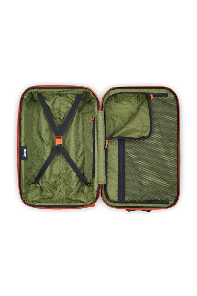Hardside Expandable 21" Carry On Luggage with Two Wheels [JH003B] & Laptop Travel Backpack [JS011B] Set, Alternate, color, Elm Green