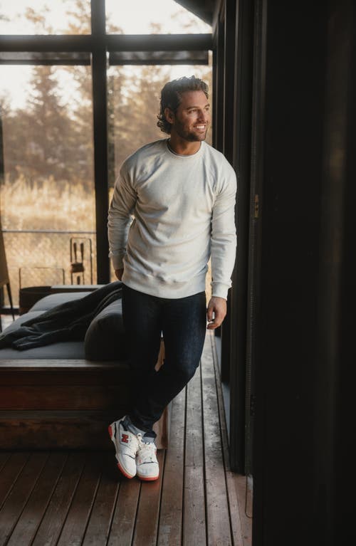 The Normal Brand Puremeso Everyday Crewneck Sweatshirt In Gray