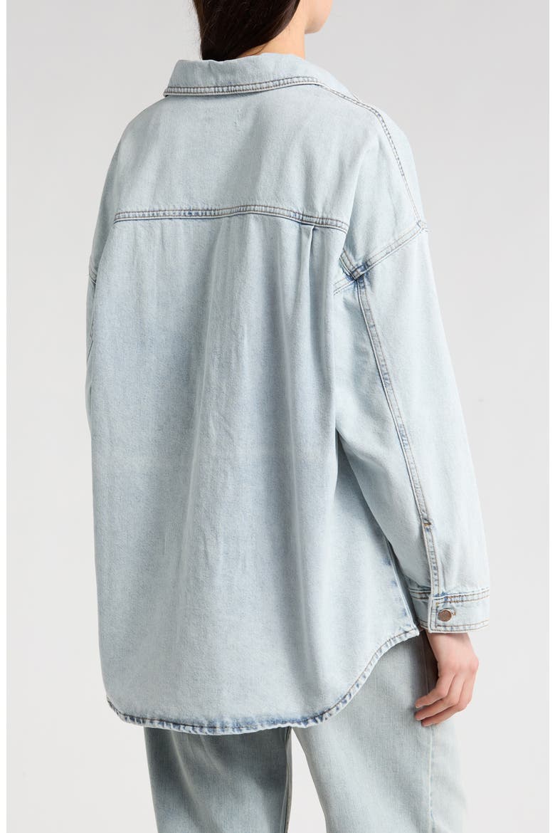 Molly Oversize Denim Shirt Jacket, Alternate, color, MEDIUM WASH