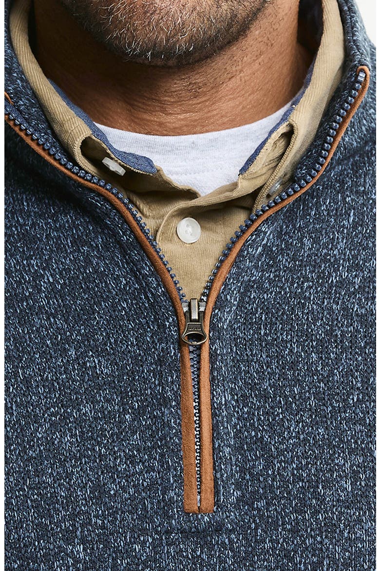 Fleece Quarter Zip Sweater, Alternate, color, BLUE FLEECE