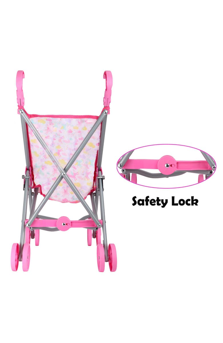 Dream Collection Gigo 12 Inch Baby Doll Care Gift Set with Stroller, Alternate, color, Multicolored