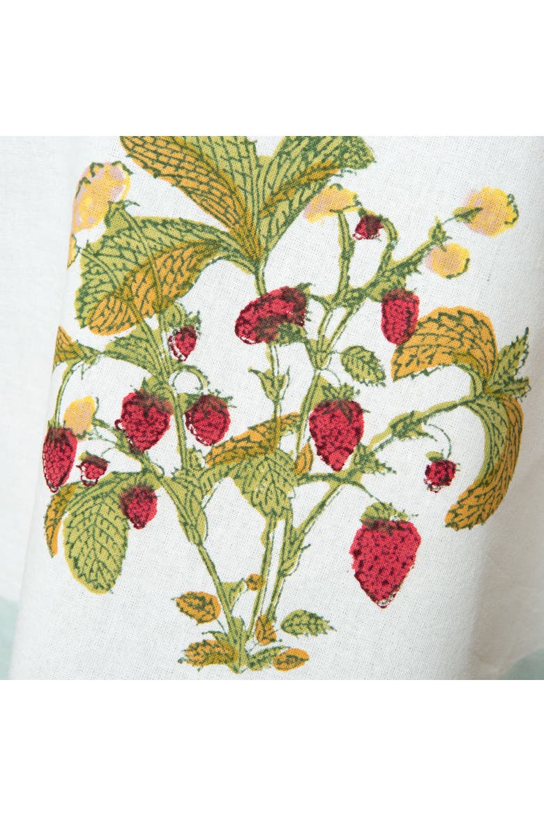 Fraises des Bois Tablecloth, Alternate, color, Blue 71" x 142"