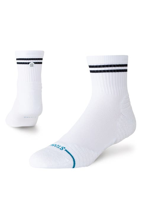 Lined Up Quarter Socks