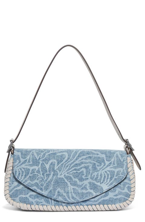 All for Love Leather Baguette Shoulder Bag