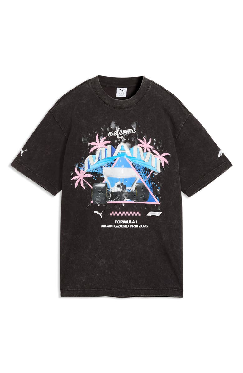 PUMA x F1 Miami Washed Cotton Graphic T-Shirt, Alternate, color, 