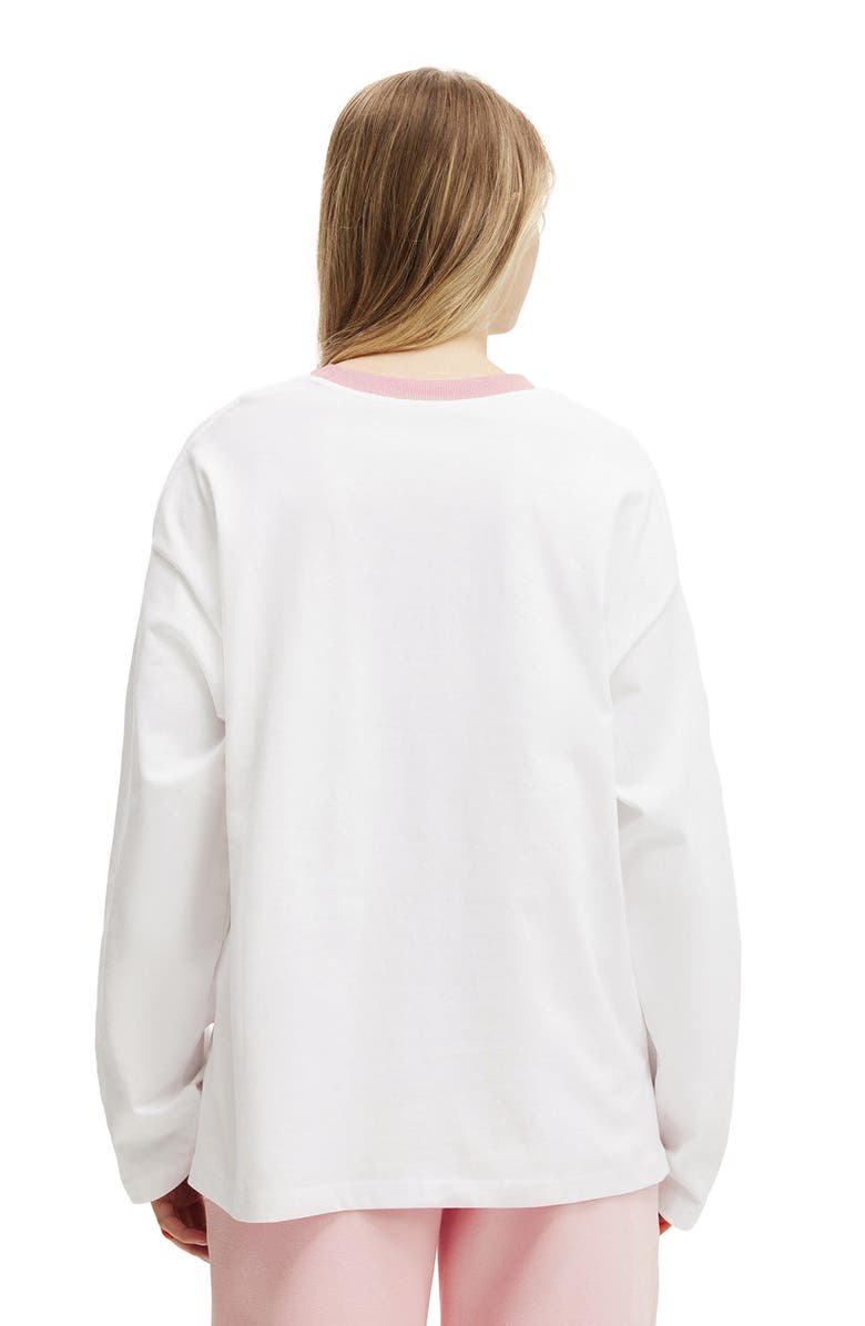 COTTON ON BODY Women's Active Long Sleeve Graphic Crew, Alternate, color, White Outdoors Club