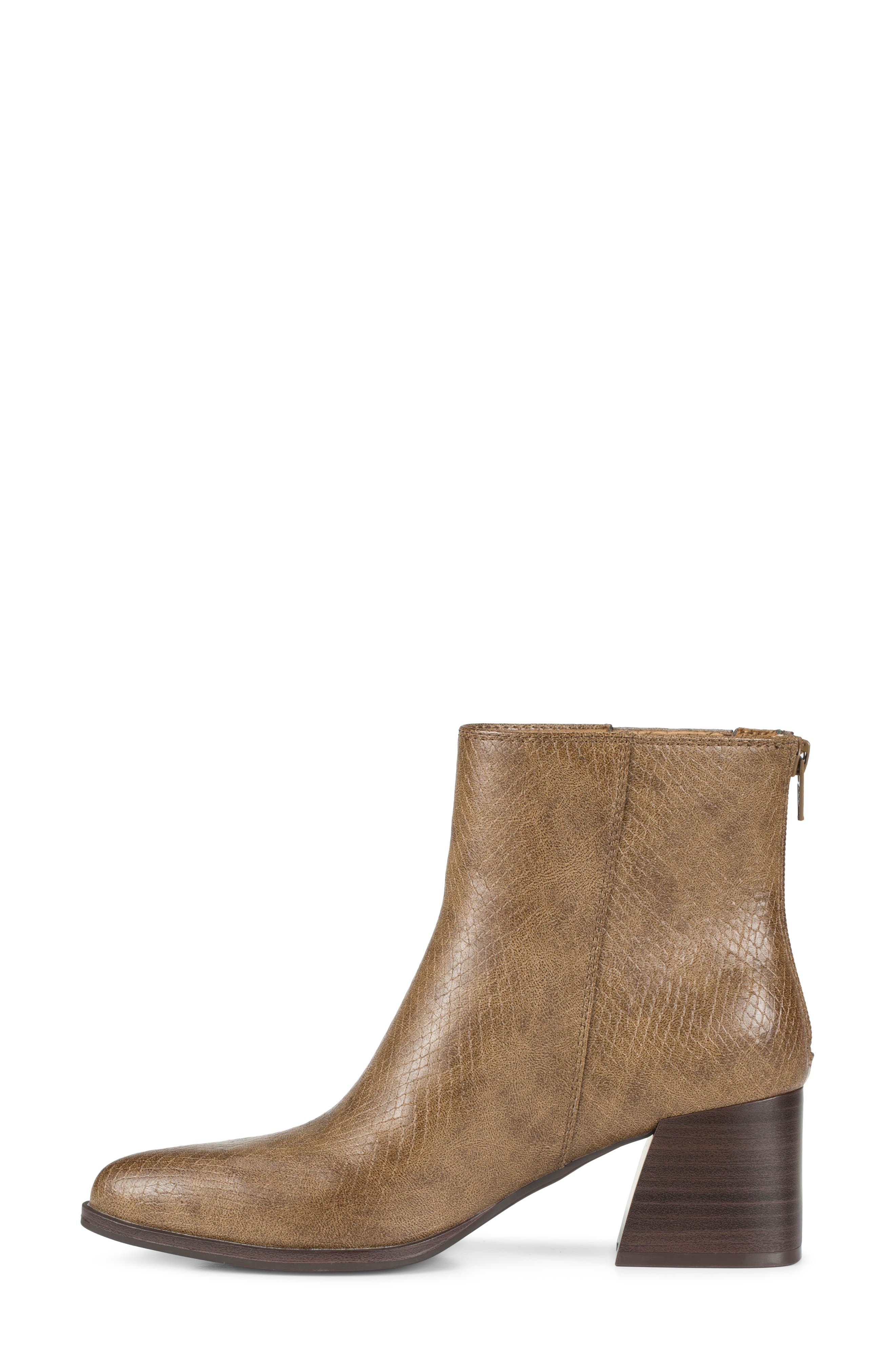 Biana Block Heel Bootie, Alternate, color, SADDLE