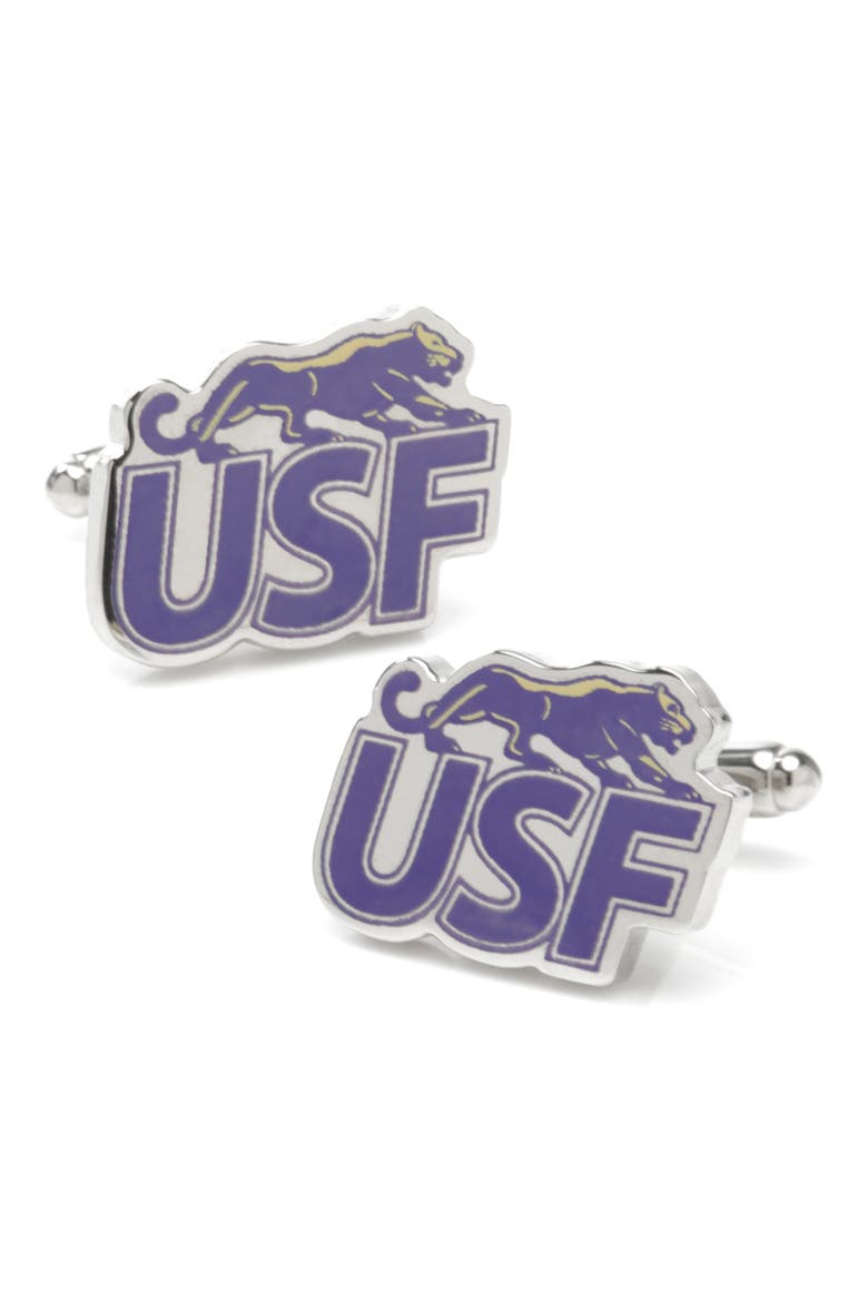 NCAA Collegiate University of Sioux Falls Cougars Cuff Links, Main, color, SIOUX FALLS COUGARS
