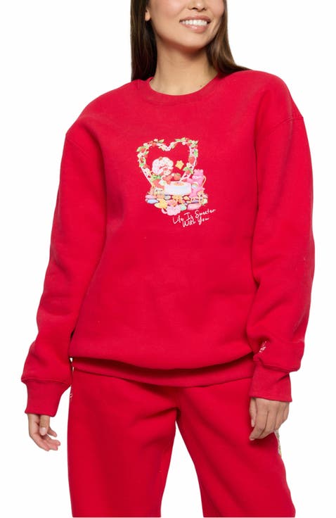 Life Is Sweet Crewneck, Red