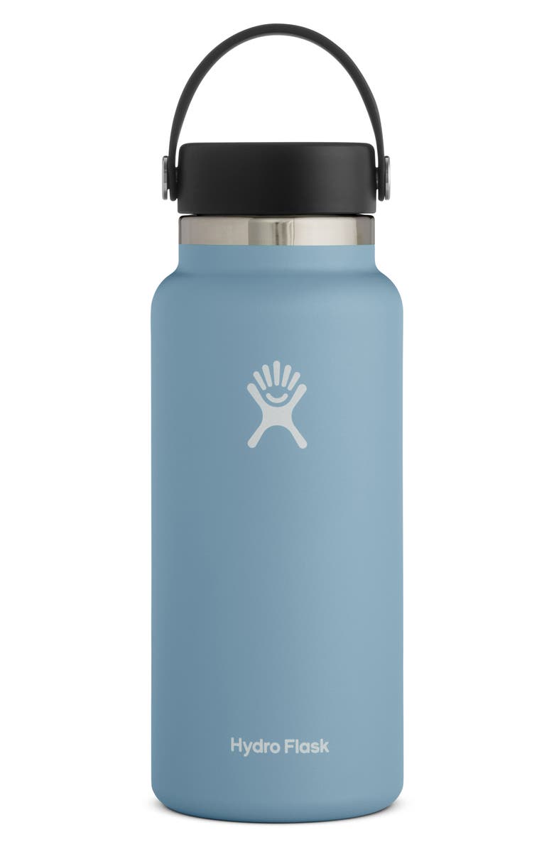 Hydro Flask 32-Ounce Wide Mouth Cap Water Bottle, Main, color, Rain