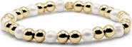 Bowood Lane Gemma Gold Filled & Freshwater Pearl Beaded Bracelet