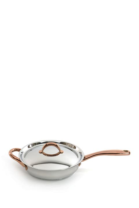 Ouro Gold 9.5" Deep Skillet with Lid and Two Side Handles