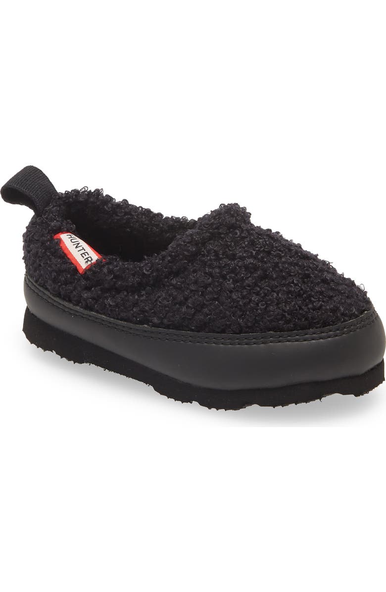 Hunter Water Resistant Fleece Slipper, Main, color,