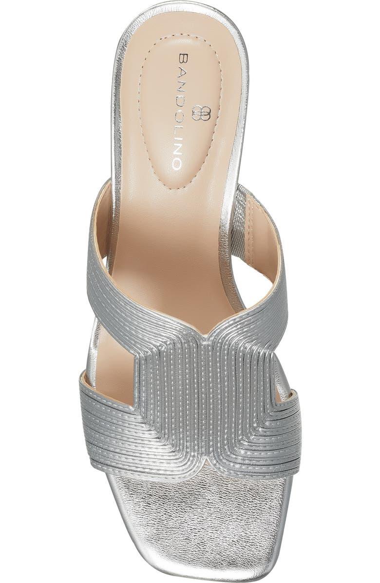 Bandolino Merily 3 Heeled Sandal, Alternate, color, Silver