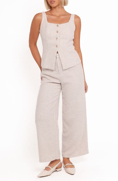 Greta Tweed Vest & Pants Set
