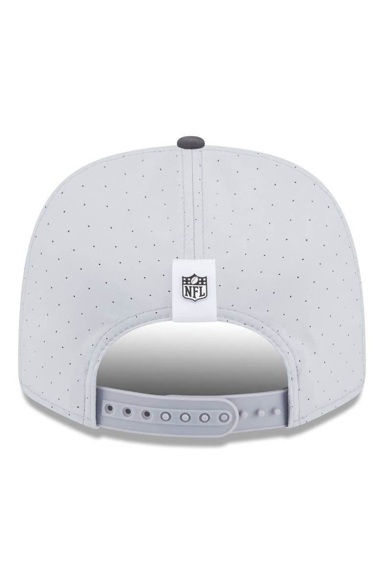 New Era Men's New Era  Gray/Graphite Las Vegas Raiders 2025 NFL Training Camp 9SEVENTY Adjustable Hat, Alternate, color, 