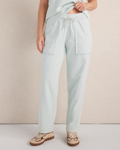 Garment-Dyed Organic Cotton Terry Pants