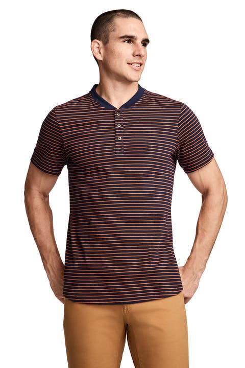 Outdoors by Luke Bryan Men's 100% Cotton Short Sleeve Henley