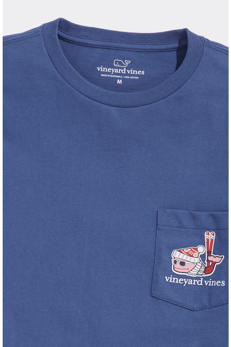Après Ski Whale Long Sleeve Cotton Graphic Pocket T-Shirt, Alternate, color, MOONSHINE