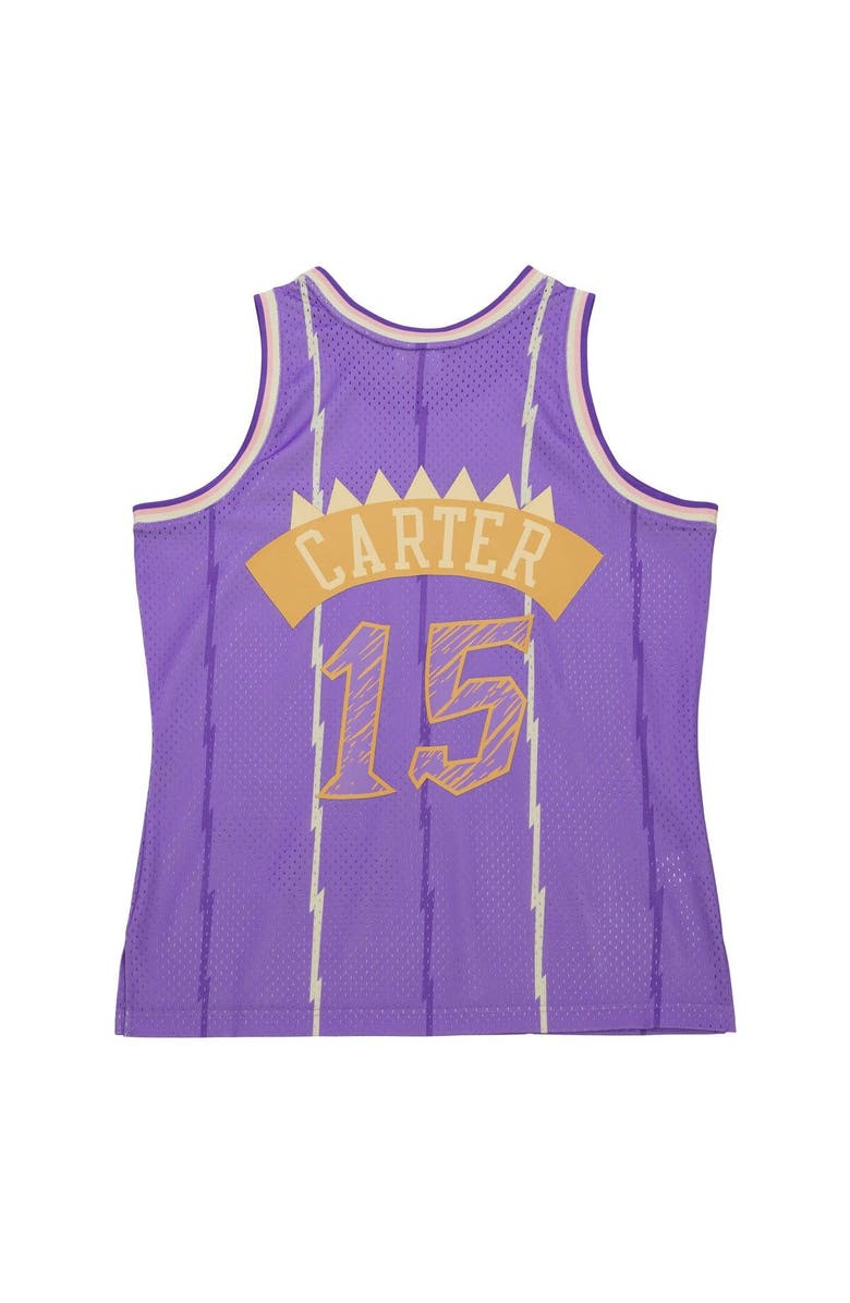 Mitchell & Ness Men's Mitchell & Ness Vince Carter Purple Toronto Raptors 1998/99 Swingman Sidewalk Sketch Jersey, Alternate, color, 