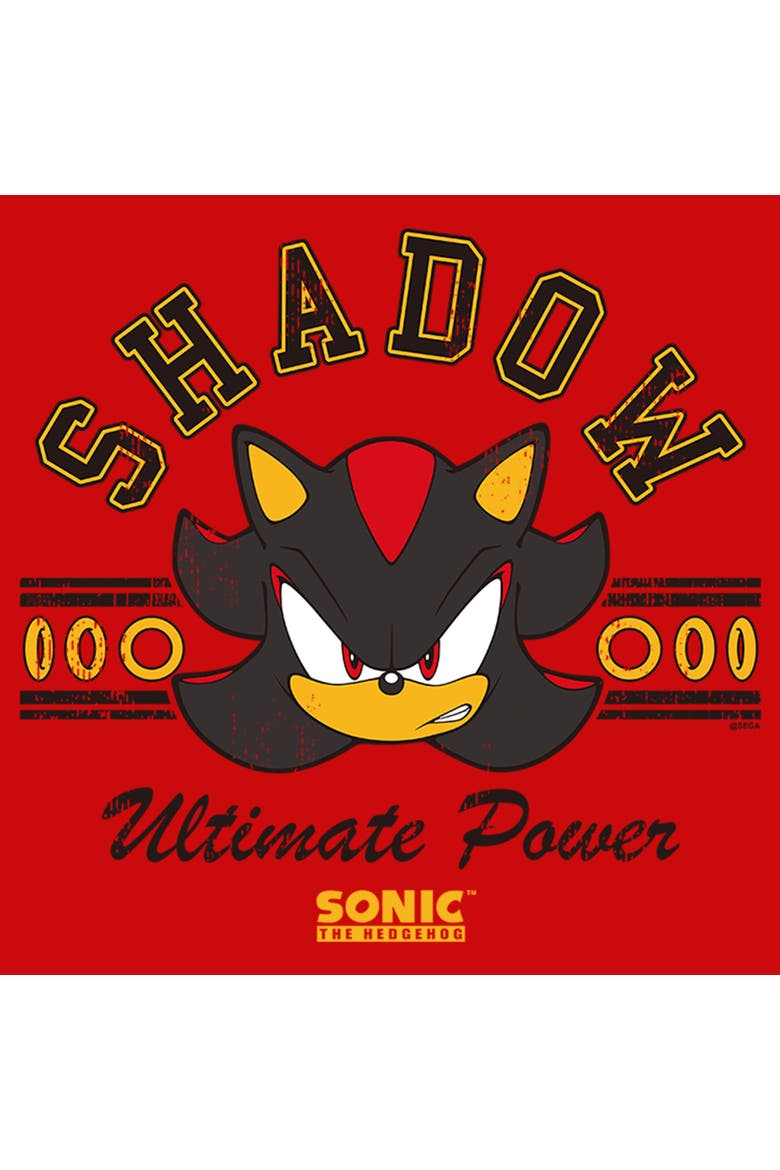 Boy's Sonic the Hedgehog Shadow Ultimate Power  Graphic T-Shirt, Alternate, color, Red