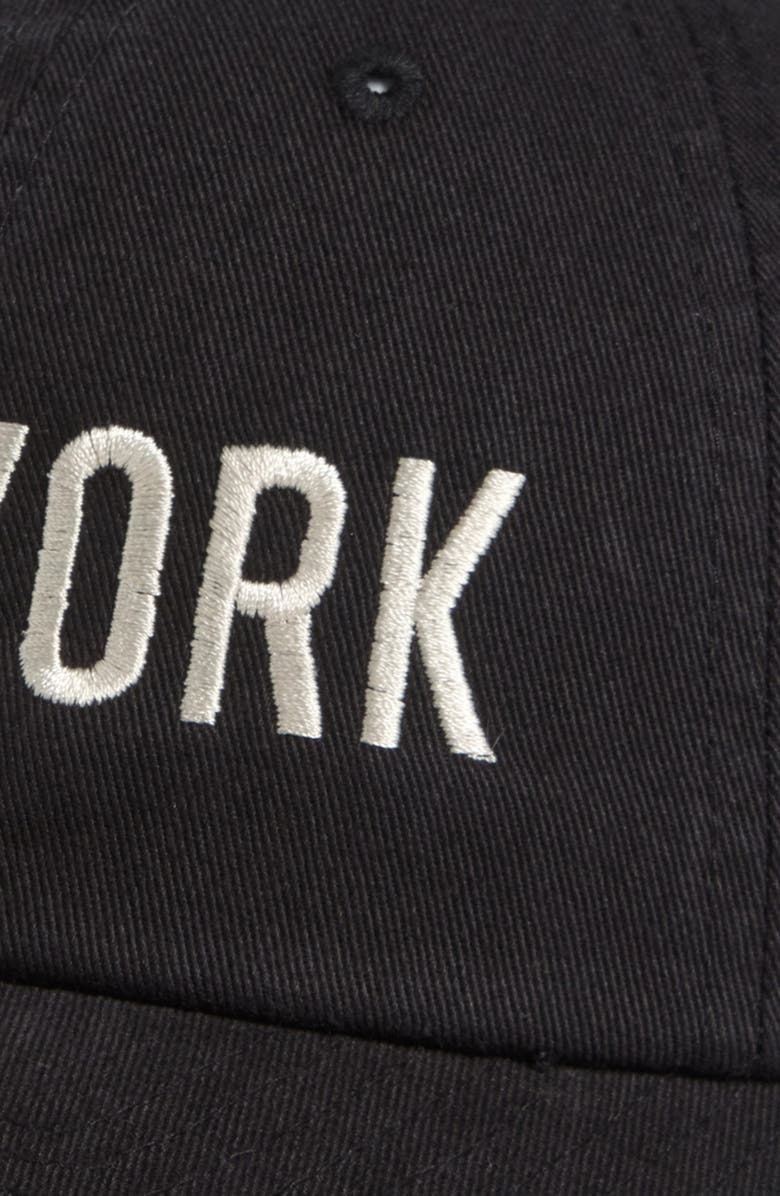 American Needle New York Cotton Baseball Cap, Alternate, color, Black