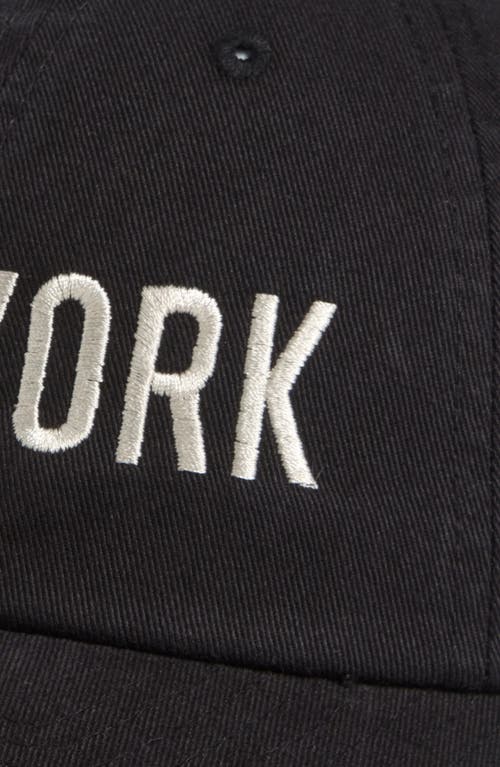 American Needle New York Cotton Baseball Cap In Black