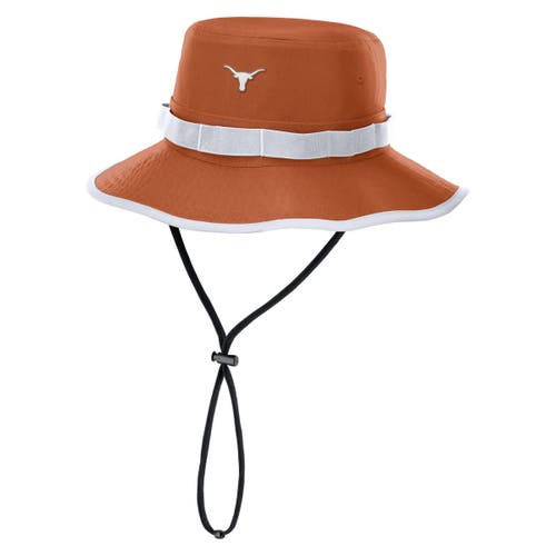 Nike Texas Orange Texas Longhorns 2025 Sideline Apex Boonie Bucket Hat In Brown